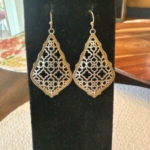 Kendra Scott Gold Filigree Earrings